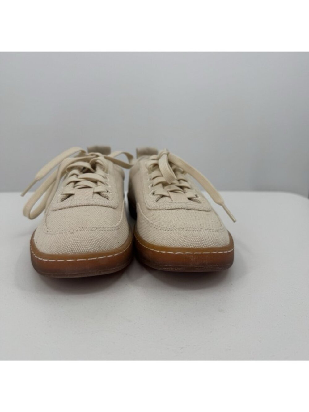 Everlane Tread Bare Sneaker size 7 Women's in Canvas/Red/Blue Lace-up Shoes - Picture 3 of 8